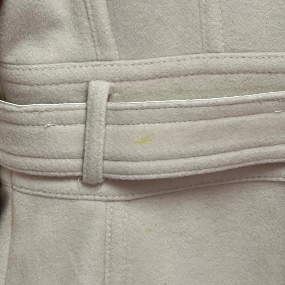 Kenneth Cole Cream Wool Trench Coat women’s 12 - Picture 4 of 9